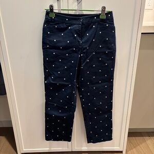Polka Dot Capri Pants 90s - Size 2 Petite